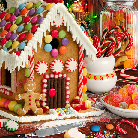 Puzzle Review: Gingerbread House 500 Piece Jigsaw Puzzle by Springbok