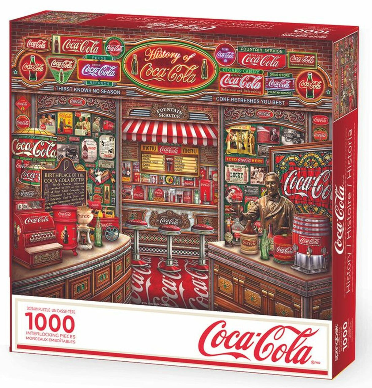 Coca-Cola History 1000 Piece Jigsaw Puzzle by Springbok Puzzles