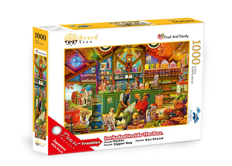 Fruit and candy 1000 piece puzzle by Brain Tree Games - Bright colors, lots of details in the puzzle