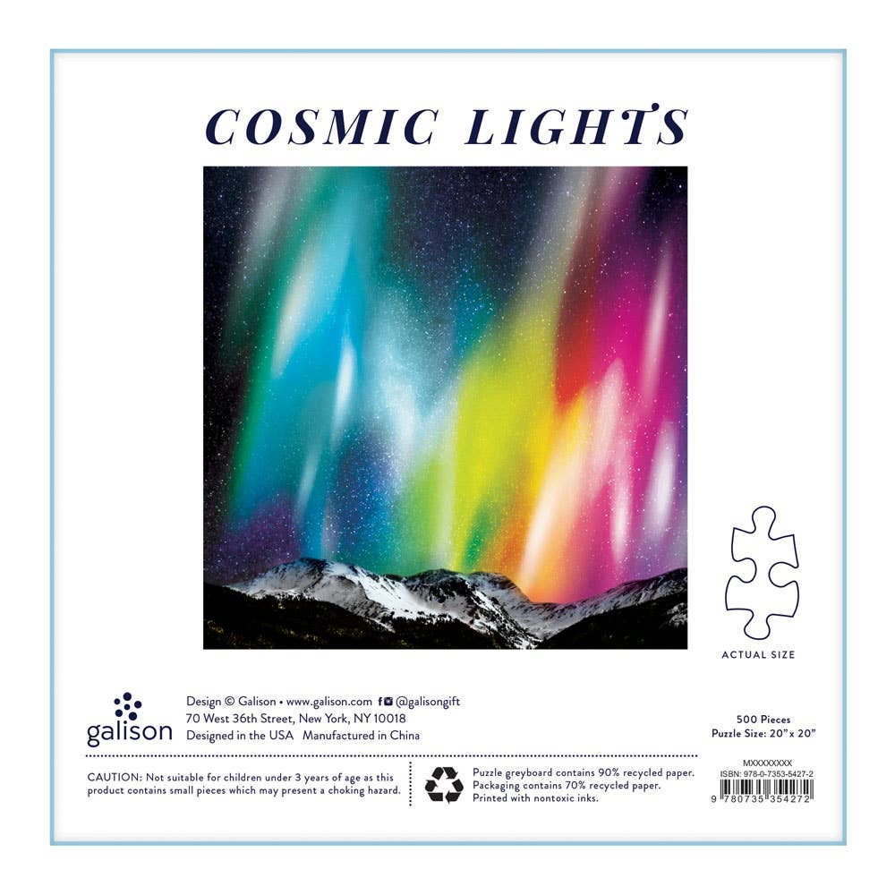 Cosmic Lights 500 Piece Puzzle by Galison