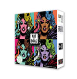 Sustainable jigsaw puzzle featuring bold drag queen art and made from eco-friendly materials