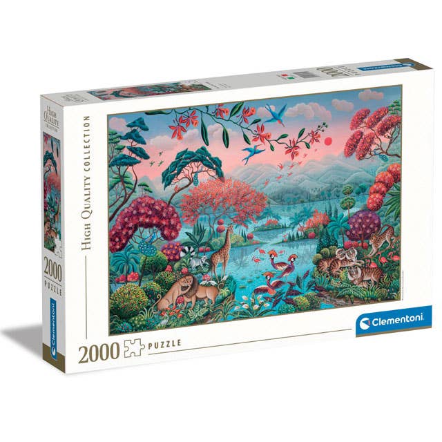 The Peaceful Jungle 2000 Piece Jigsaw Puzzle by Clementoni