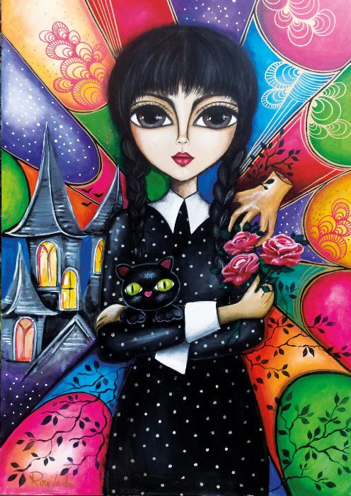 Strange Girl 1000 piece jigsaw puzzle by Magnolia with expressive artwork by Romi Lerda