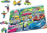 Rescue Vehicles 26 Piece Children's Educational Jigsaw Puzzle by Larsen Puzzles - Emergency Response Fun