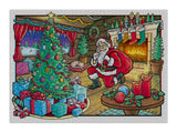 Cloudberries Christmas puzzle with Santa and a 3D effect