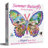 Shaped butterfly puzzle with beach scenes and wildlife by Lori Schory