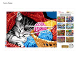 Kitty Snooze Jigsaw Puzzle - 1000 Pieces by Brain Tree