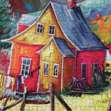 300 piece large puzzle by JaCaRou showcasing vibrant countryside artwork by Suzanne Claveau