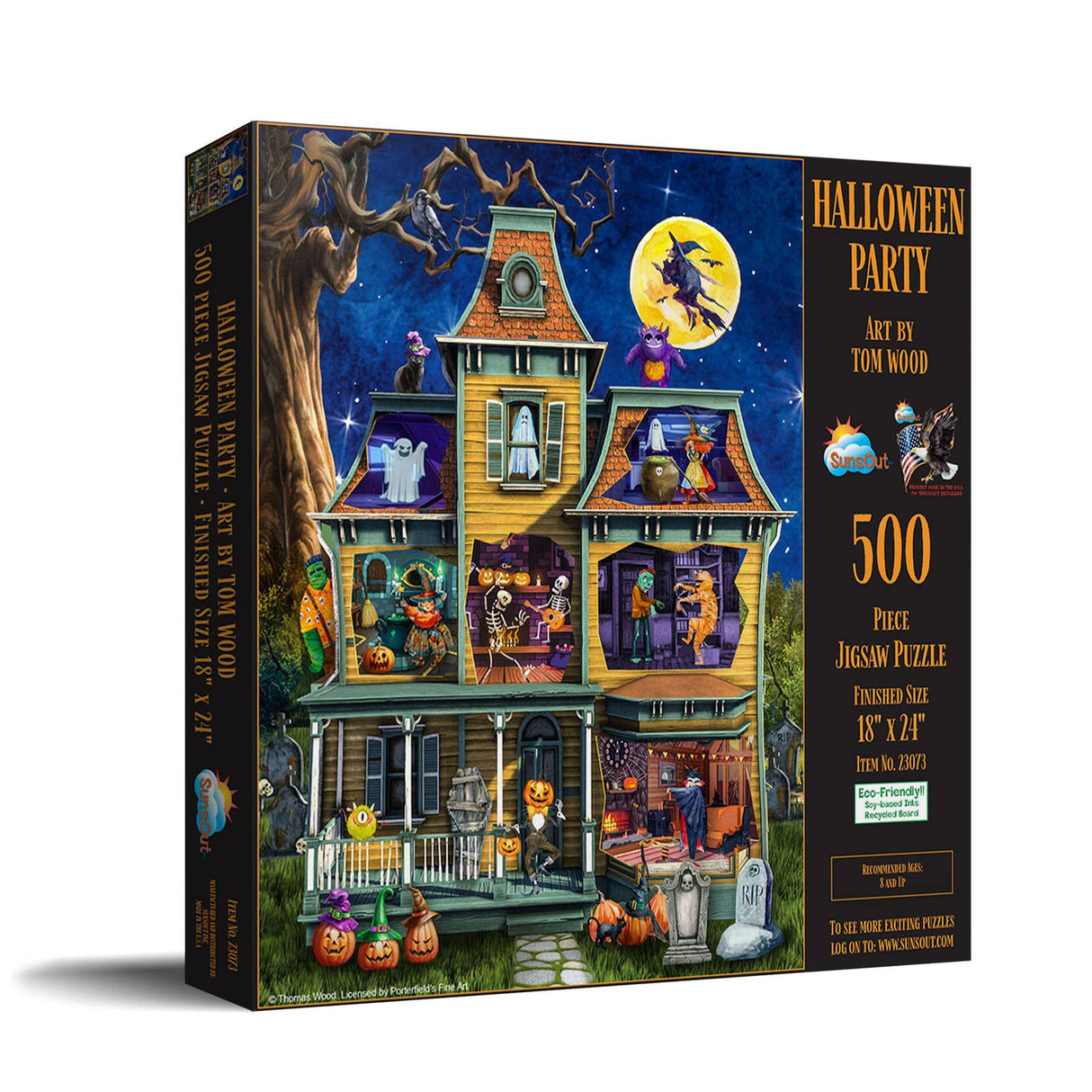 Halloween Party 500 Piece Puzzle by SunsOut - Spooktacular Holiday Fun