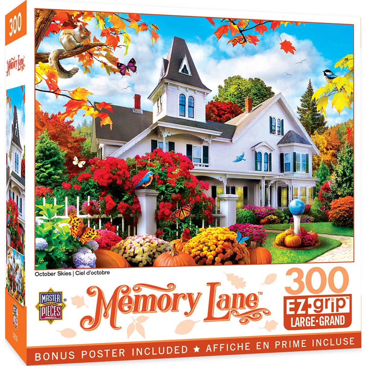 Box of the Memory Lane - October Skies 300-piece puzzle with artwork by Alan Giana by Masterpieces