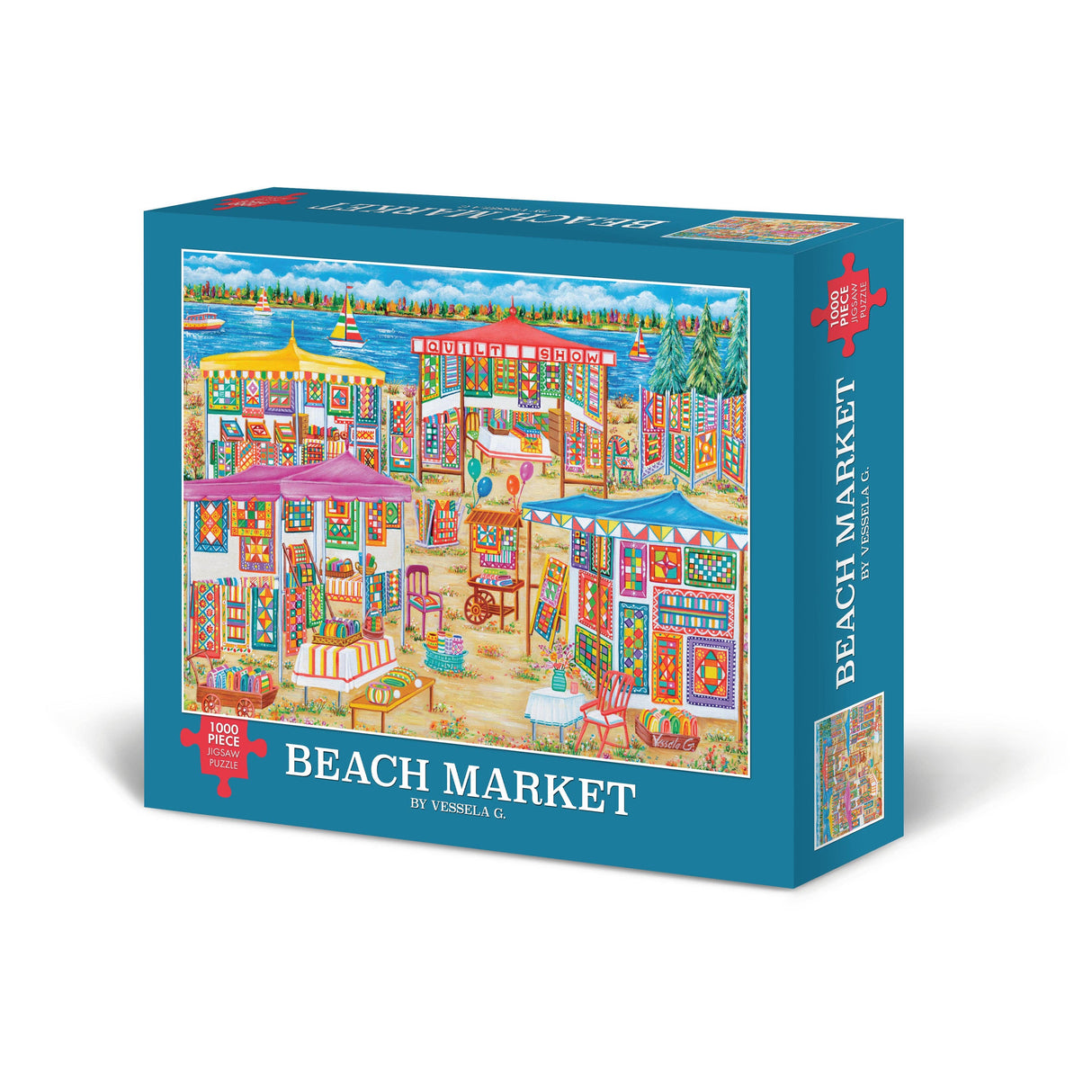 fun beach puzzle by Willow Creek Press - puzzl with lots of details and summer fun. 100 piece puzzle