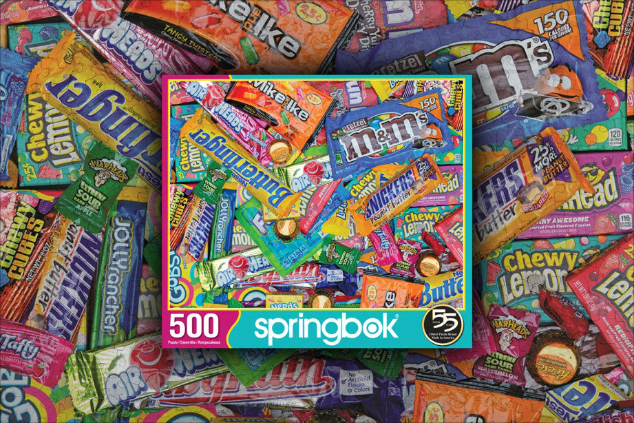 Sweet Tooth 500 Piece Jigsaw Puzzle by Springbok - A Candy Lover's Delight