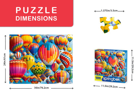Balloon Fest 1000 Piece Jigsaw Puzzle by Springbok Puzzles
