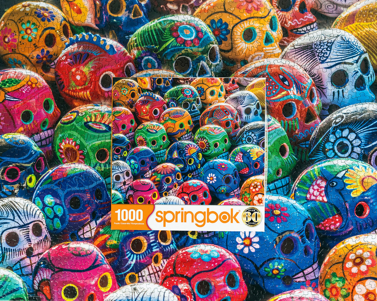 Sugar Skulls 1000 Piece Jigsaw Puzzle by Springbok Puzzles