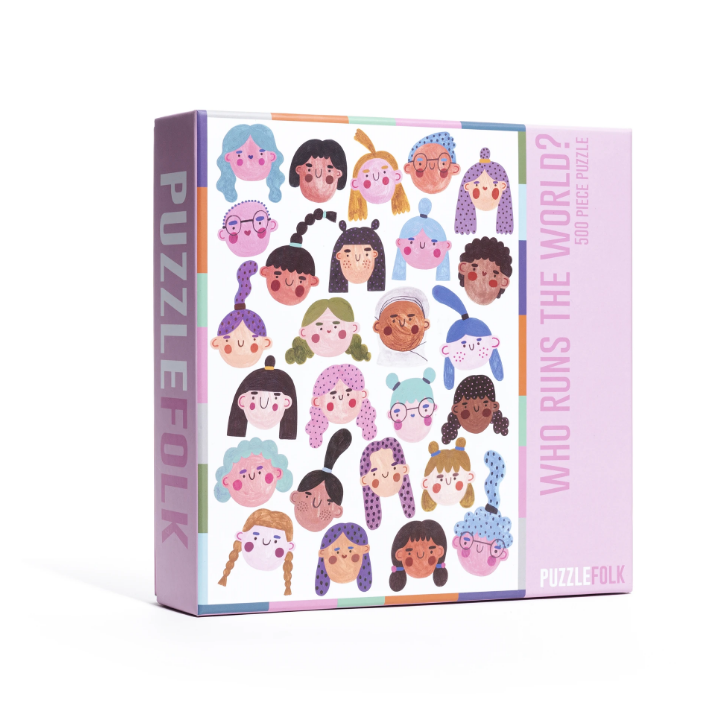 Who Runs The World? 500 Piece Puzzle by Puzzlefolk | Empowering Women Jigsaw Puzzle