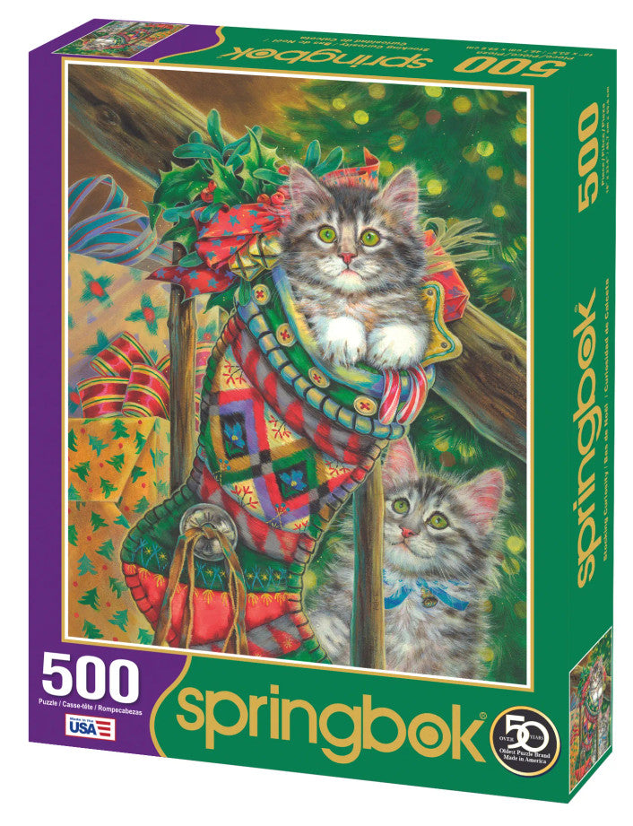 Stocking Curiosity 500 Piece Jigsaw Puzzle by Springbok