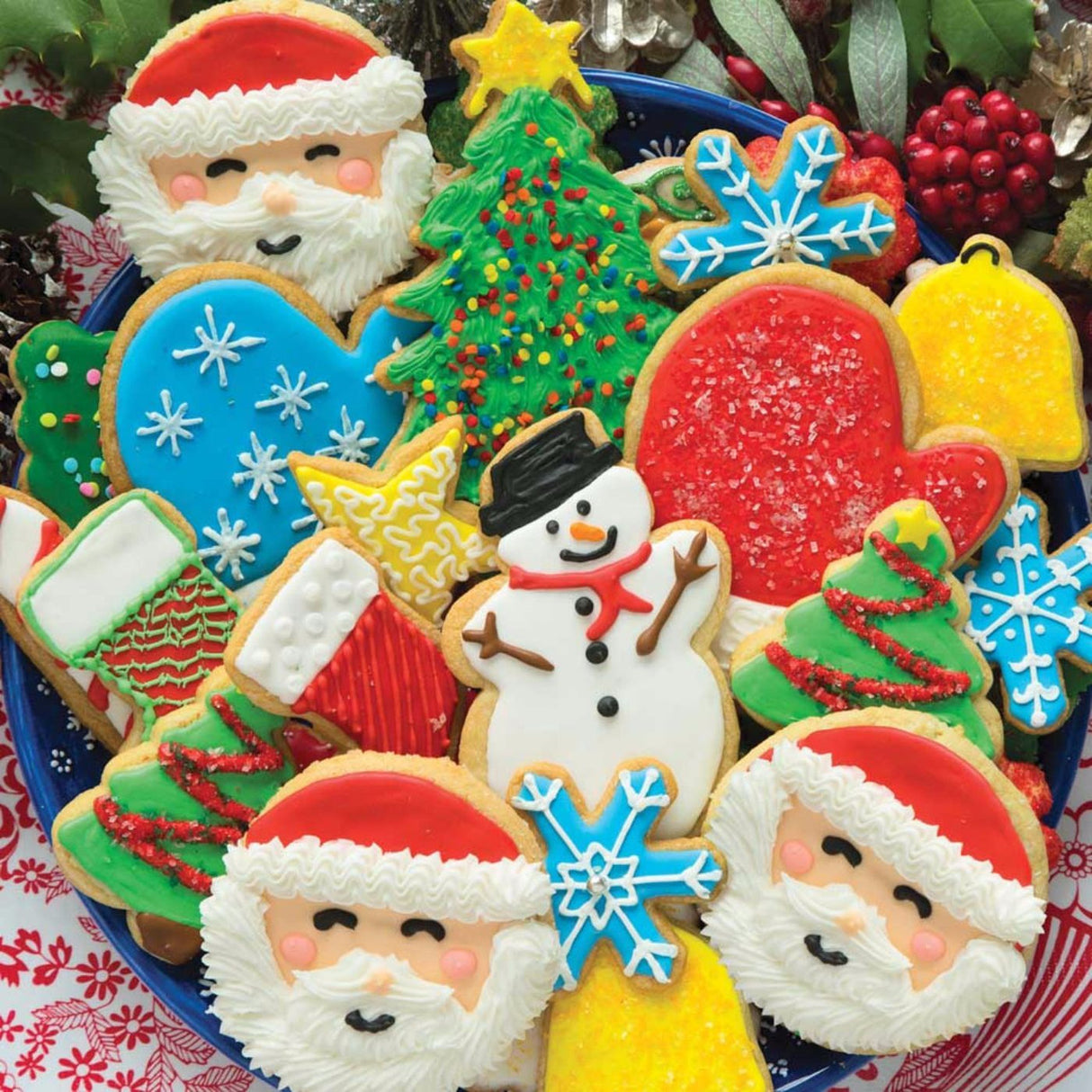 Springbok 500-piece jigsaw puzzle of beautifully decorated Christmas cookies, including Santa, snowflakes, and trees