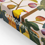 Santorini puzzle box design by Printer Johnson with beautiful fig tree and bird