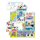 Completed Home Sweet Home puzzle with vibrant colors and cozy imagery for kids by Clementoni