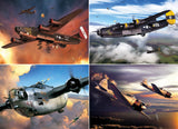 Warbirds of WWII 1000 piece puzzle featuring iconic WWII fighter planes by Willow Creek Press