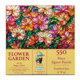 550 piece puzzle with colorful floral design by SunsOut