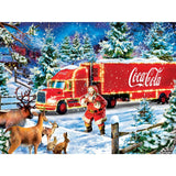 Happy Holidays 300 Piece Coca-Cola Puzzle by Masterpieces - Winter Wonderland