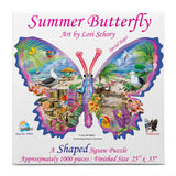 1000 piece butterfly-shaped jigsaw puzzle by SunsOut