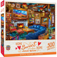 Box of the Home Sweet Home - Artistic Retreat 500-piece puzzle with artistic retreat imagery by Masterpieces