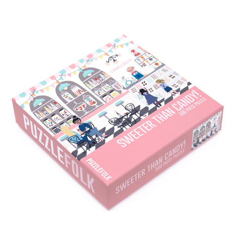 Sweeter Than Candy! 500 Piece Puzzle by Puzzlefolk | Nostalgic Candy Shop Jigsaw Puzzle
