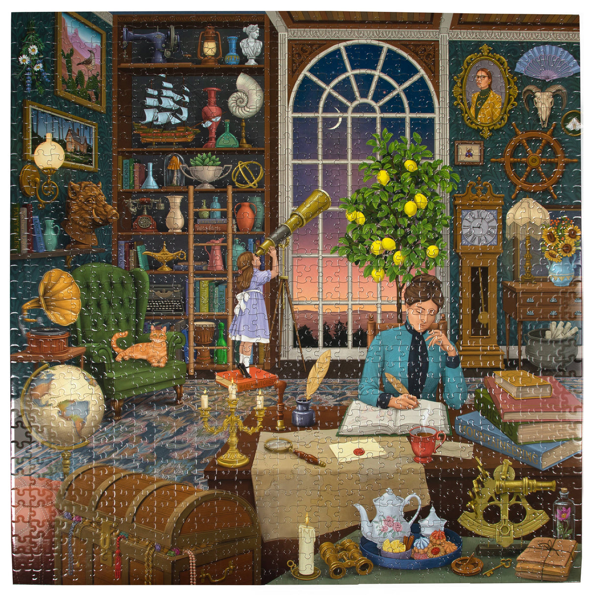 Alchemist's Library 1000 Piece Square Puzzle by eeBoo