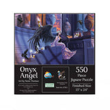 Fantasy-themed jigsaw puzzle featuring a gothic angel and mystical setting