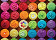 Cupcake Rainbow 1000 piece jigsaw puzzle featuring colorful cupcakes by Eurographics