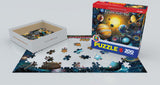 Educational 200 piece puzzle for kids featuring the planets and sun