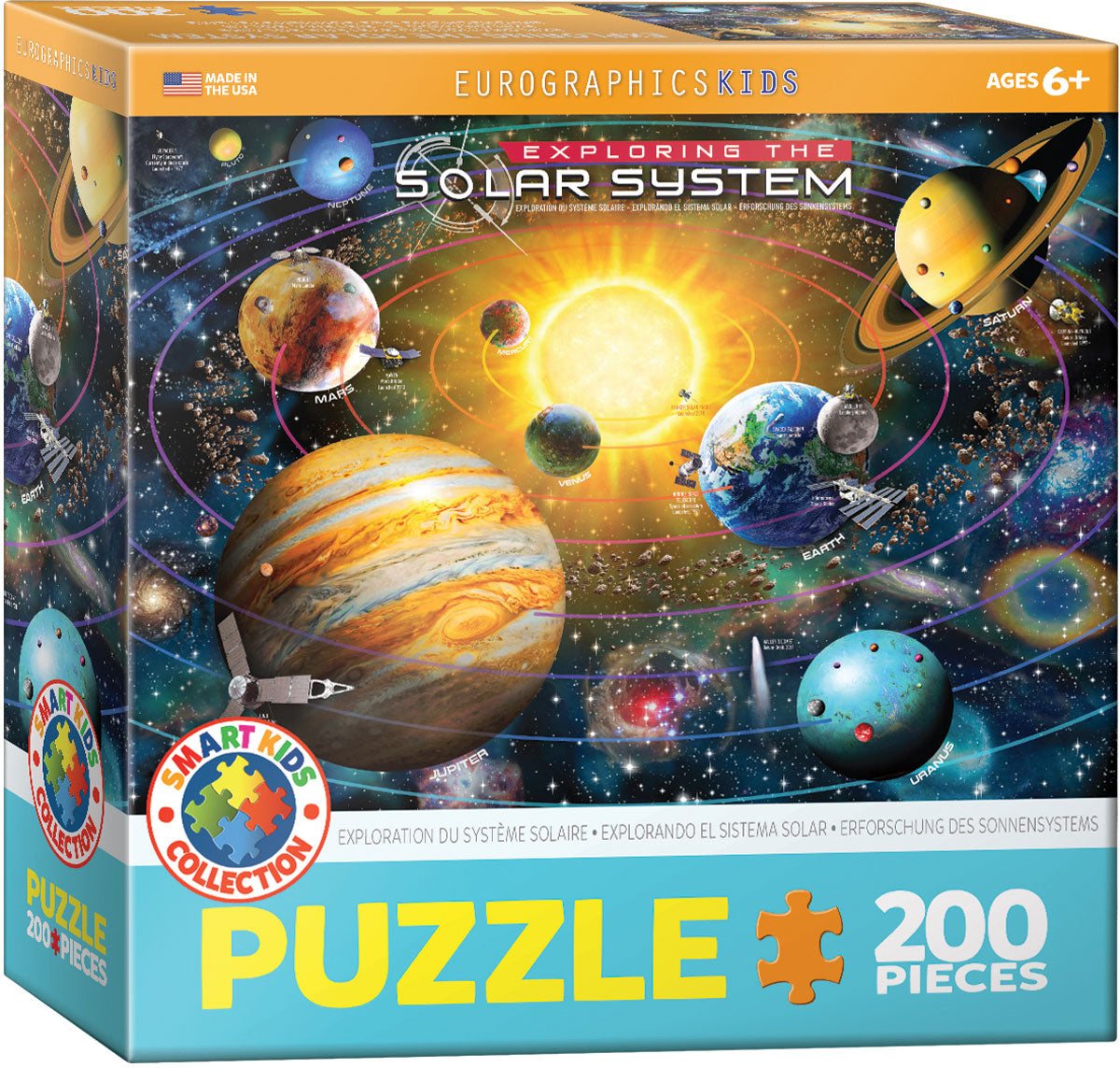 High-quality space-themed puzzle by Eurographics from the Smart Kids Collection