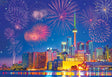 Toronto 200 piece jigsaw puzzle Eurographics featuring CN Tower and skyscrapers