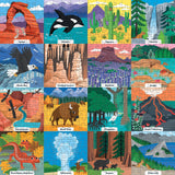 Completed Little Park Ranger puzzle showcasing vibrant National Parks artwork 500 pieces by Mudpuppy