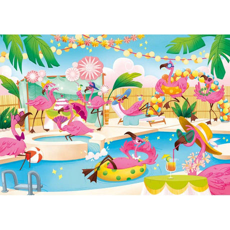 Supercolor 104 Brilliant - Flamingos, 104 Pcs Puzzle by Clementoni