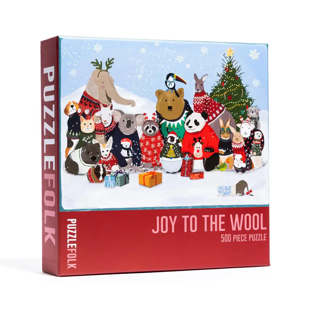 Joy to the Wool 500 Piece Christmas Puzzle by Puzzlefolk