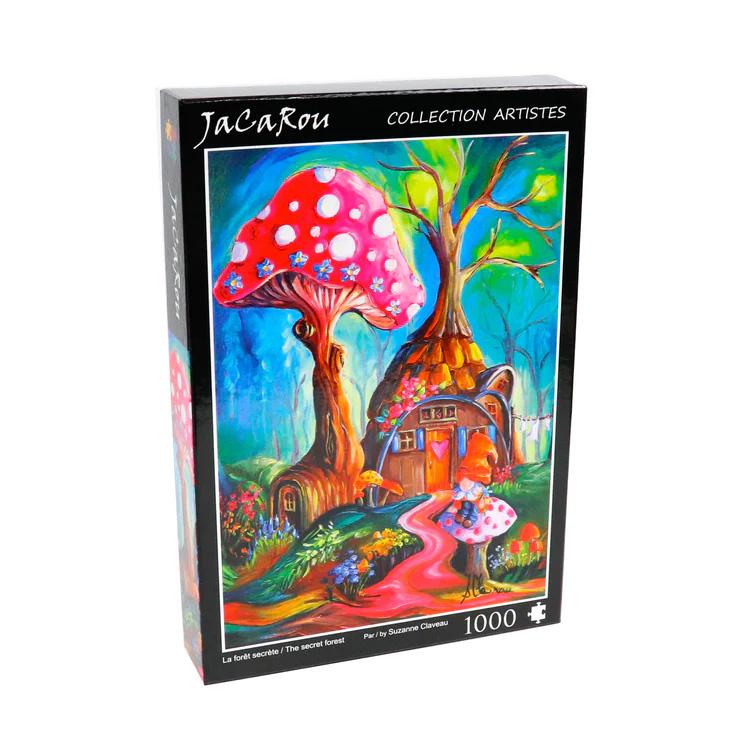 Whimsical forest-themed jigsaw puzzle by JaCaRou, perfect for fantasy lovers