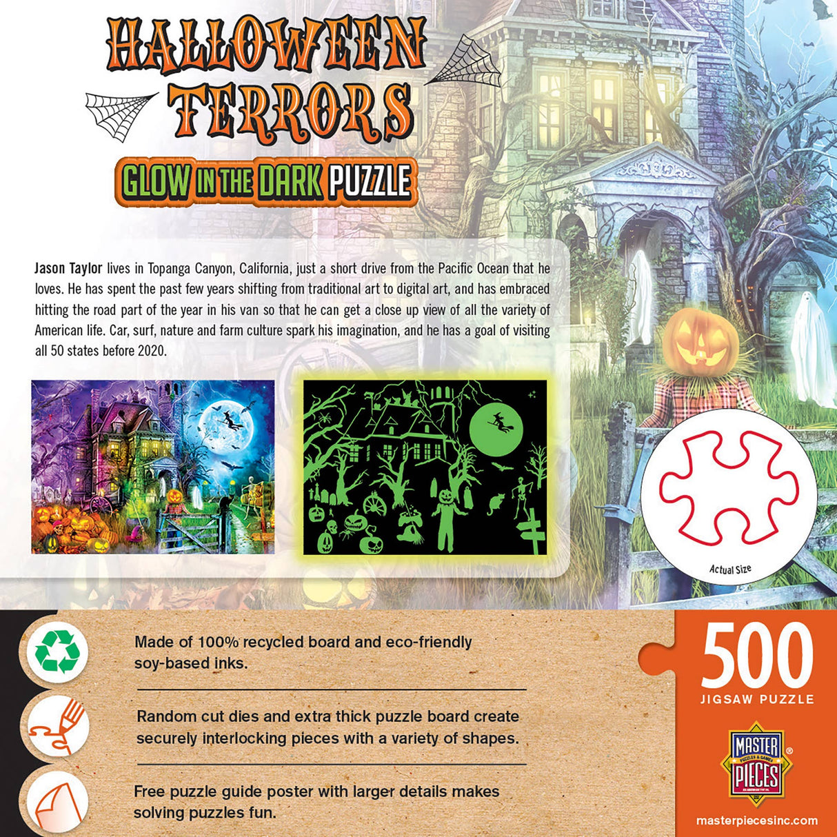 Glow in the Dark - Halloween Terrors 500 Piece Puzzle by MasterPieces