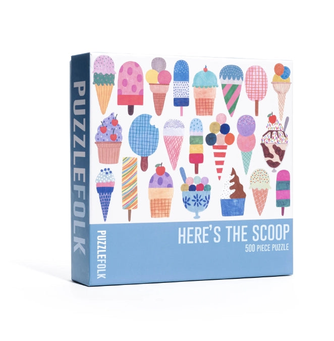 Here's the Scoop Jigsaw Puzzle - 500 Piece Ice Cream Puzzle by Puzzlefolk