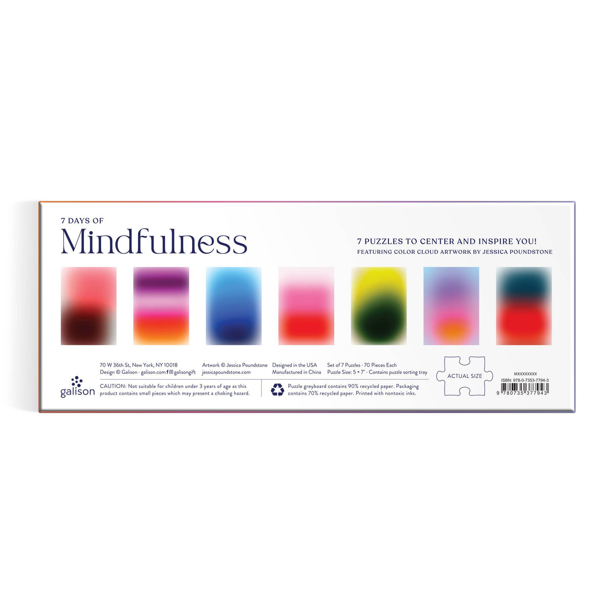 7 Days of Mindfulness by Jessica Poundstone Puzzle Set from Galison