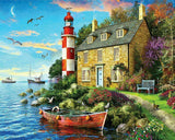 The Cottage Lighthouse 1000 Piece Jigsaw Puzzle by Springbok