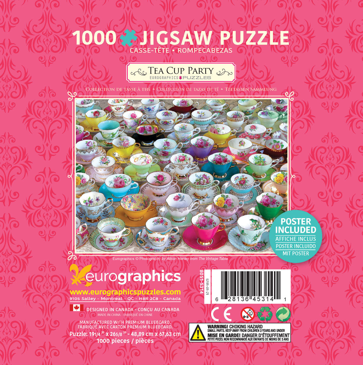 Tea Cup Party 1000-Piece Puzzle by EuroGraphics