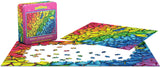 Completed Butterfly Rainbow puzzle with bright butterfly wings in a rainbow pattern