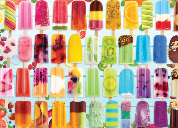 Popsicle Rainbow Tin 1000 Piece Jigsaw Puzzle by Eurographics - Colorful & Fun