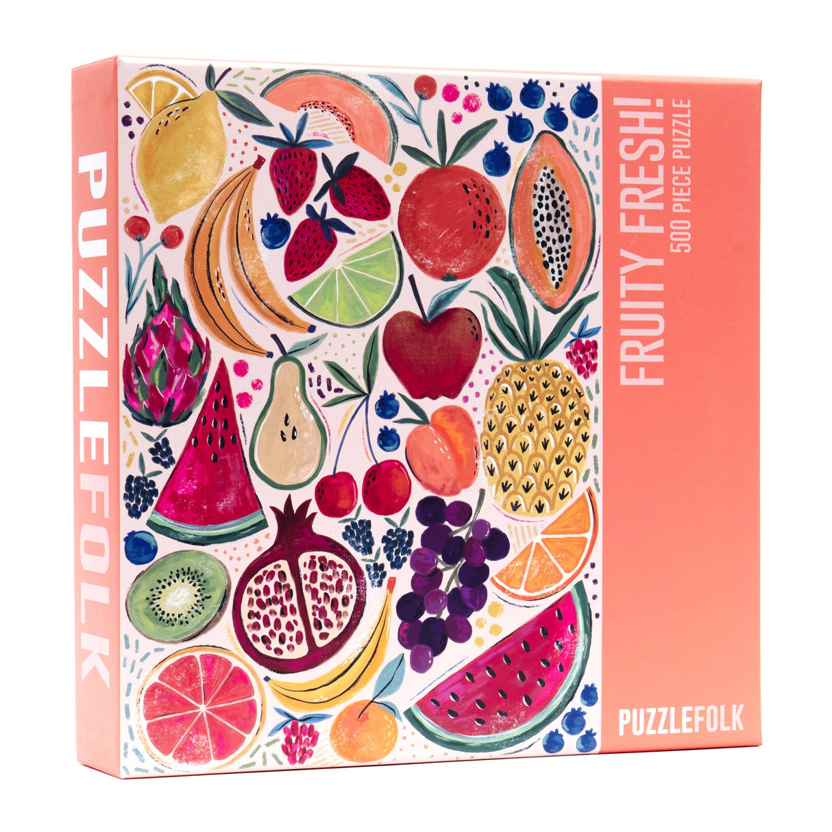 Fruity Fresh! 500 Piece Puzzle by Puzzlefolk | A Fun and Vibrant Fruit-Themed Puzzle