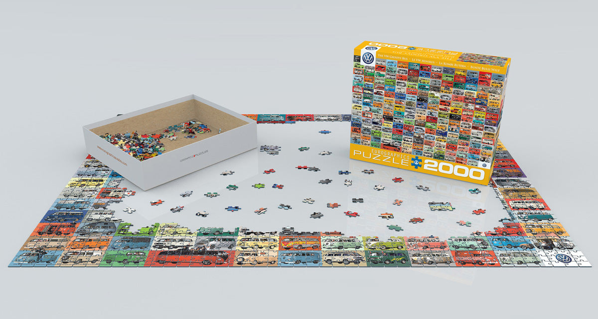 The VW Groovy Bus 2000 Piece Puzzle by Eurographics