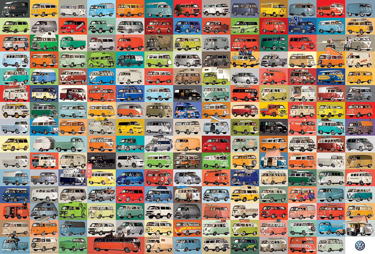 The VW Groovy Bus 2000 Piece Puzzle by Eurographics