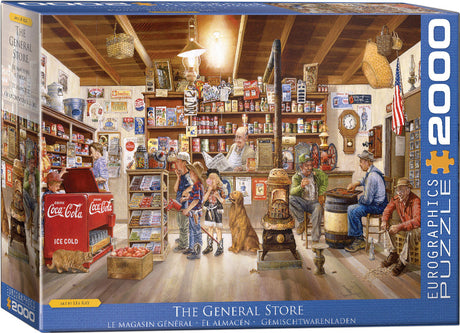 The General Store 2000 piece jigsaw puzzle by Eurographics featuring nostalgic America